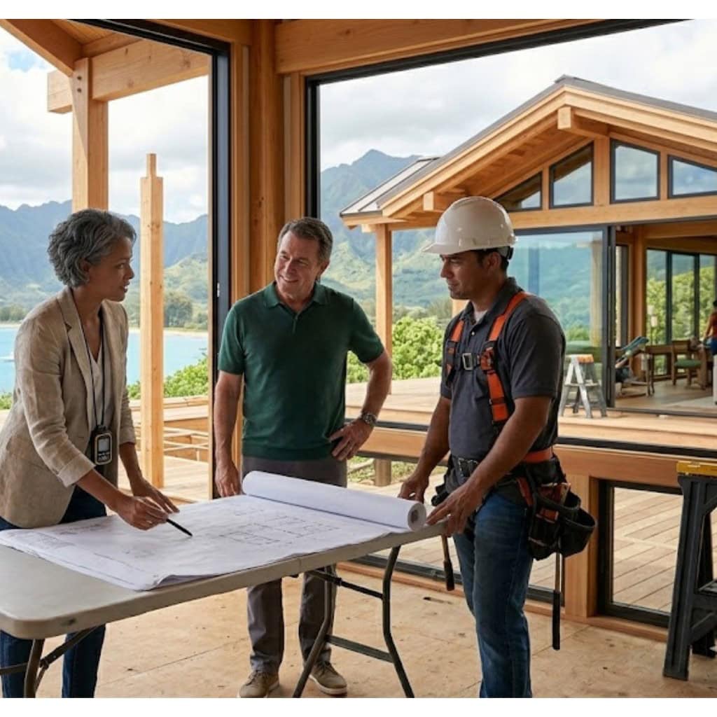 What are the benefits of an in-house architectural design team for Hawaii remodels and new homes
