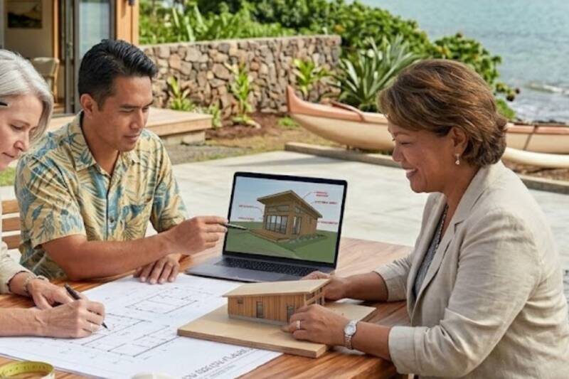 What are the benefits of an in-house architectural design team for Hawaii remodels and new homes